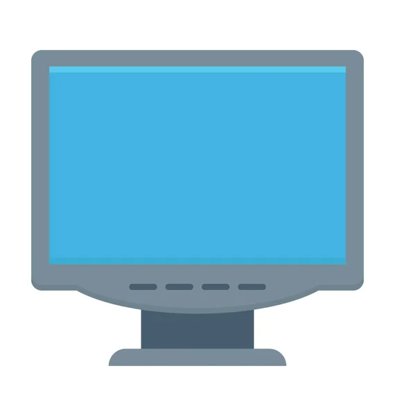 Monitor Color Vector Icono — Vector de stock