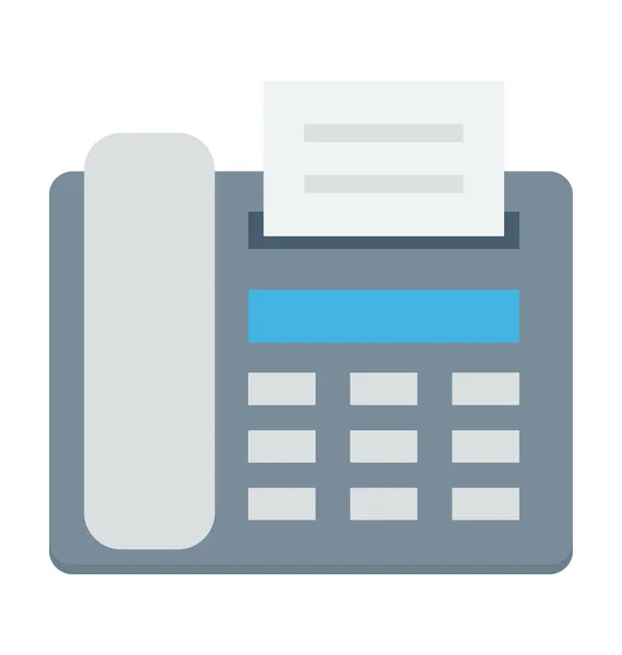 Fax Machine Vector Icon — Stock Vector