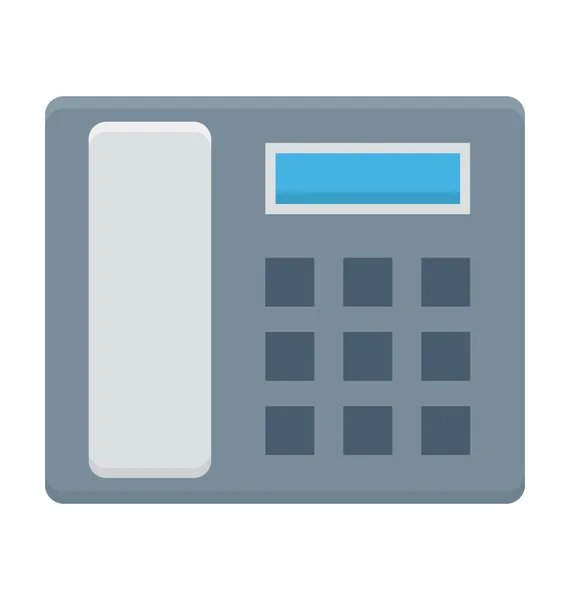 Telephone Colored Vector Icon — Stock Vector