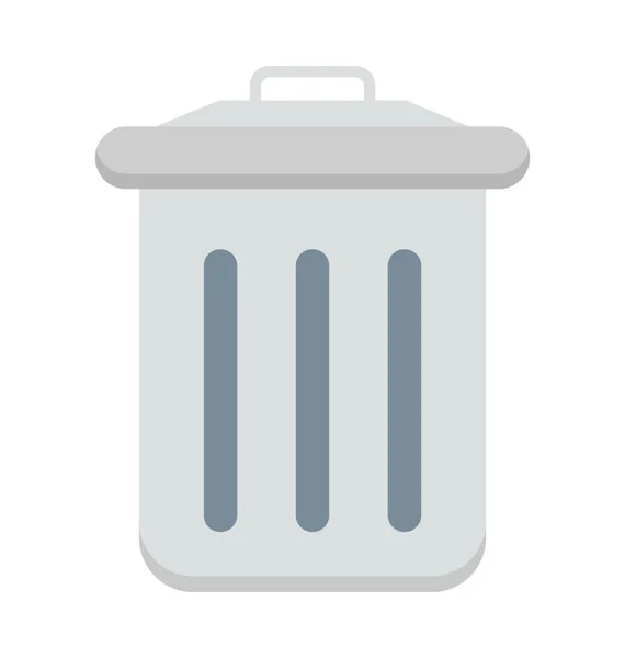 Vuilnisbak Gekleurde Vector Icon — Stockvector