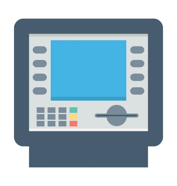 Atm Machine Vector Icon — Stock Vector