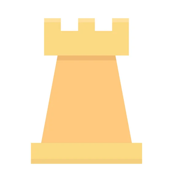 Σκάκι Πύργος Εικονίδιο Του Φορέα — Διανυσματικό Αρχείο