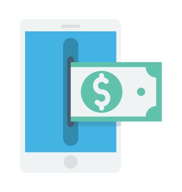 ATM Para Çekme vektör simgesi