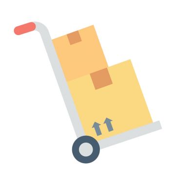 El kamyon vektör simgesi