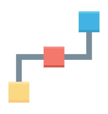 İş akışı vektör simgesi