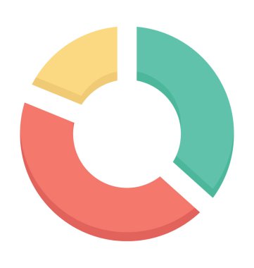 pasta grafiği vektör simgesi