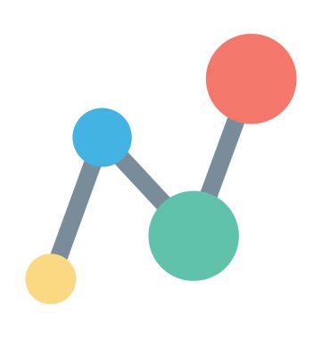 Büyüme grafik vektör simgesi