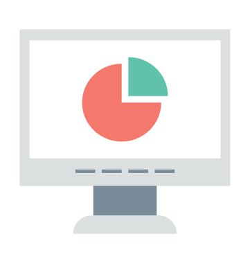 Çevrimiçi grafik vektör simgesi