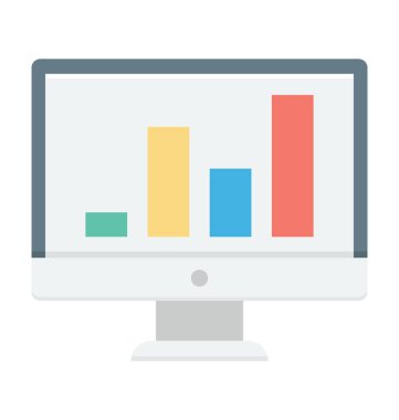 Çevrimiçi grafik vektör simgesi