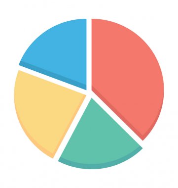 pasta grafiği vektör simgesi