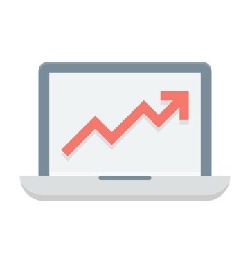 Çevrimiçi grafik vektör simgesi