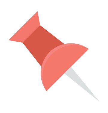 Pin vektör simgesine bas