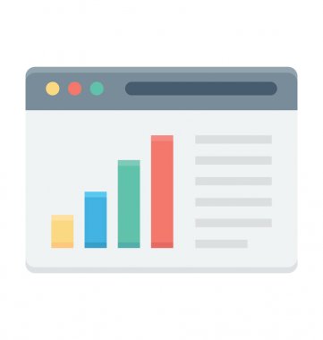 Web Analytics vektör simgesi