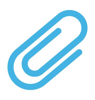 kağıt ataç vektör simgesi