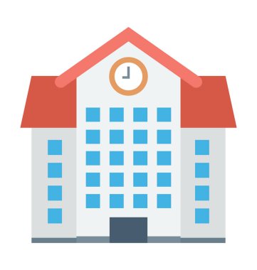 okul oluşturma vektör simgesi