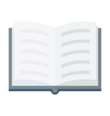 Kitap vektör simgesini aç