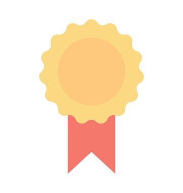 Ödülü rozet vektör simgesi