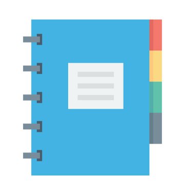 Not defteri vektör simgesi