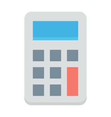 hesap makinesi renkli vektör simgesi