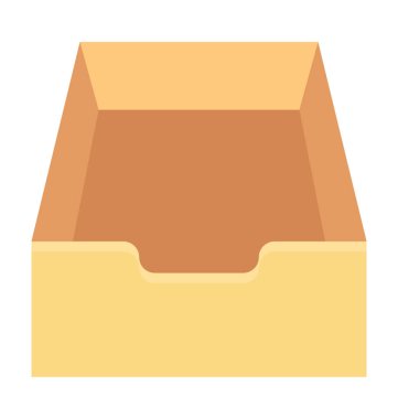 Gelen kutusu renkli vektör simgesi