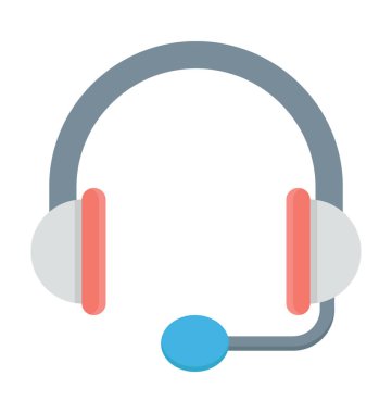 Kafa telefon vektör simgesi