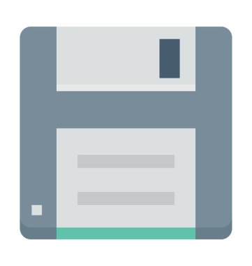 disket renkli vektör simgesi