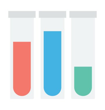 test tüpleri vektör simgesi