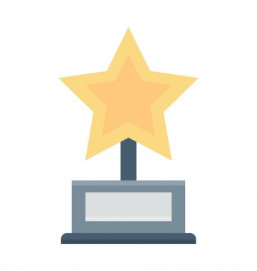Yıldız Trophy vektör simgesi
