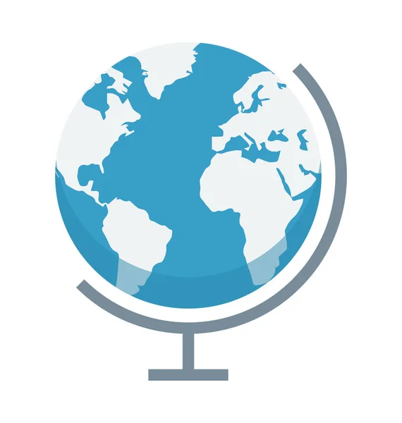 Mesa Globe Vector Icono — Vector de stock