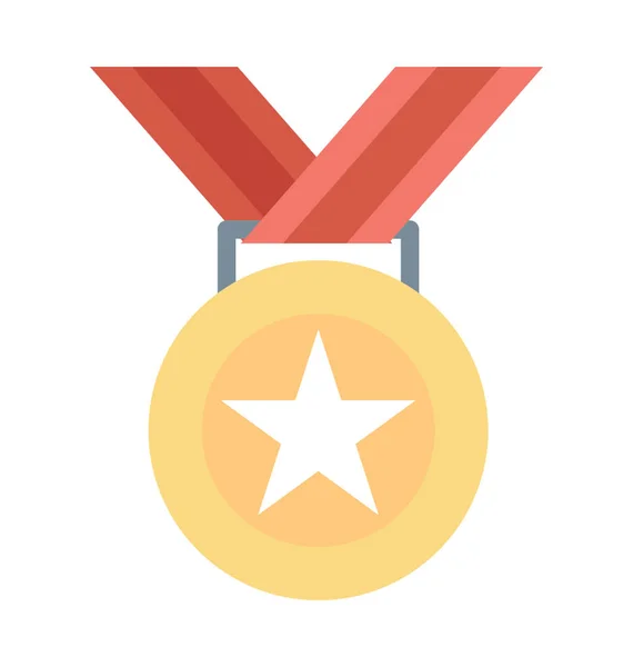Ster Medaille Vector Icon — Stockvector