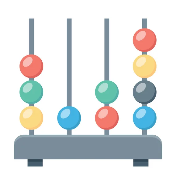 Abacus Színes Vector Icon — Stock Vector