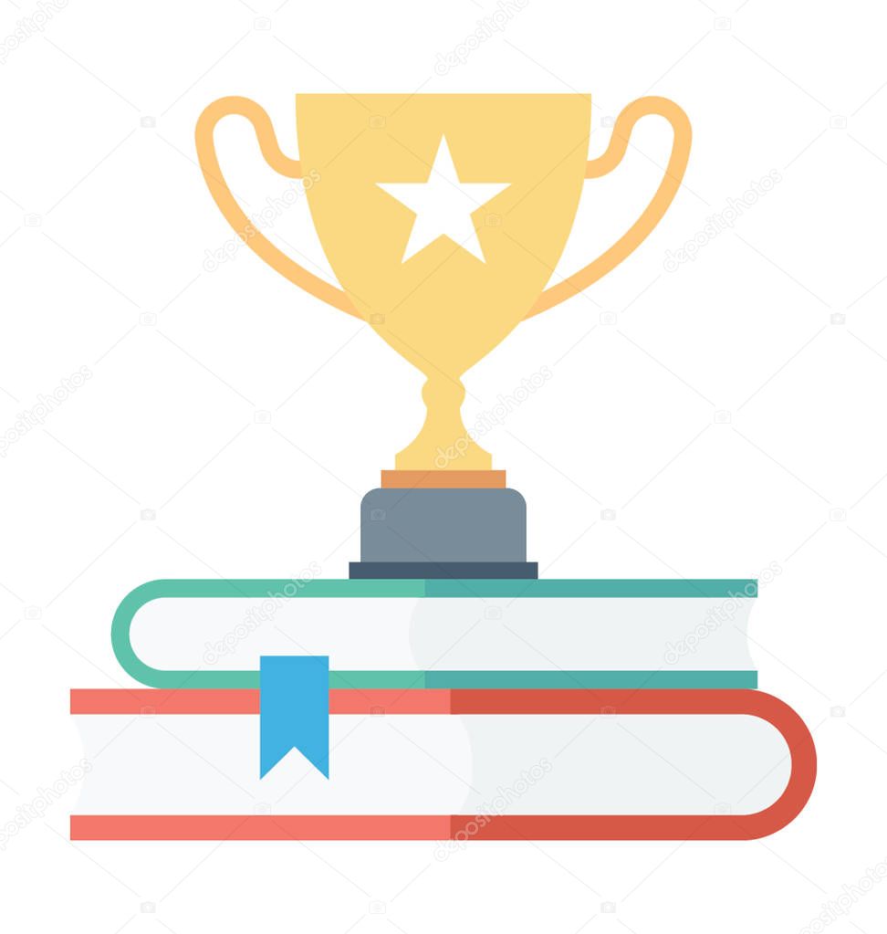 Trophy Colored Vector Icon