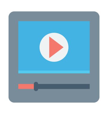 ortam oynatıcı vektör simgesi