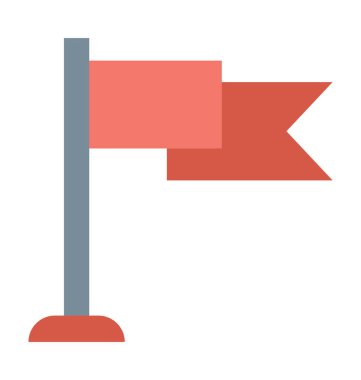 Bayrak renkli vektör simgesi