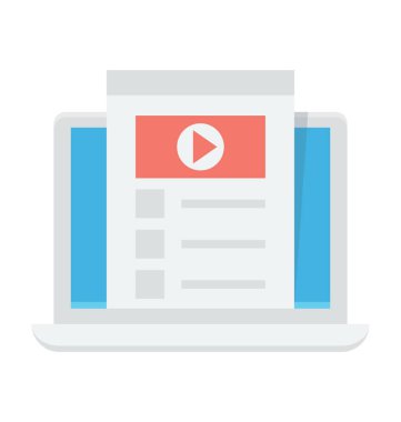 Online kitap vektör simgesi