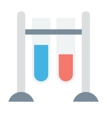 test tüpleri vektör simgesi