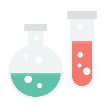 test tüpleri vektör simgesi