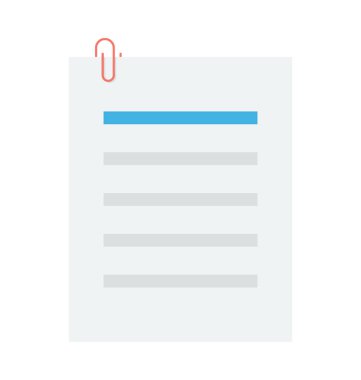 Metin sayfası vektör simgesi