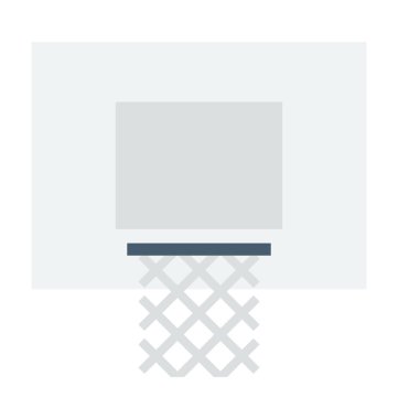 Basketbol pota vektör simgesi