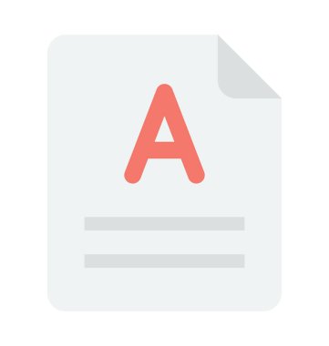 Sayfa renkli vektör simgesi