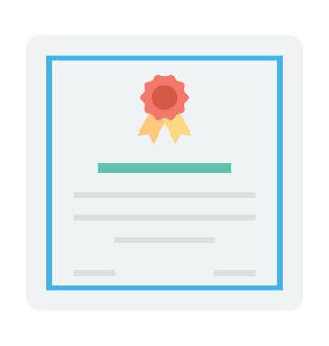 Derecesi renkli vektör simgesi