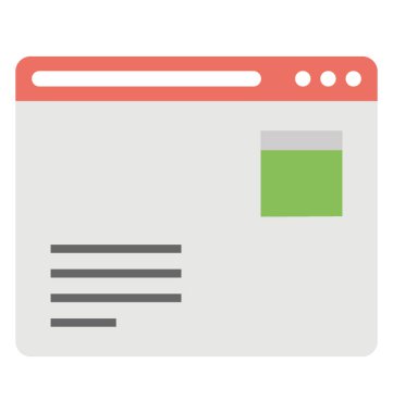 Web sitesi temsil etmek için tasarlanmış bir sayfa