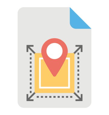 Web gezinti şablonu düz simgesi 