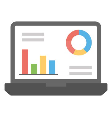 Web analytics kavramını modern vektör 