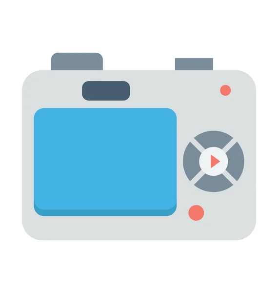 Kamera Színes Vector Icon — Stock Vector