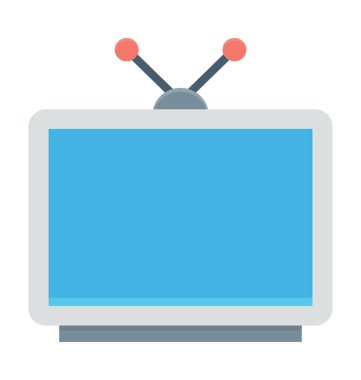 TV renkli vektör simgesi