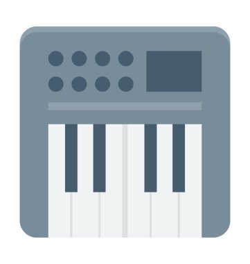 piyano klavyesi vektör simgesi