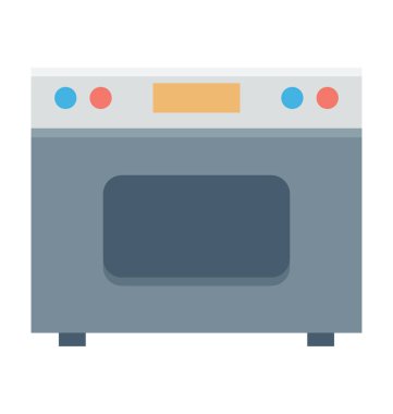 Pişirme aralığı vektör simgesi