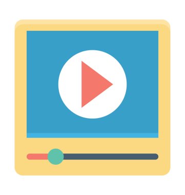 ortam oynatıcı vektör simgesi