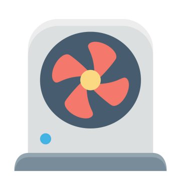 Bilgisayar fan vektör simgesi